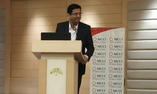 Program Co-ordinator, Technical Session Faculty and Moderator of Panel discussion of the One Day Seminar on the Impact of Insolvency and Bankruptcy Code, 2016 on Industry organized by Madras Chamber of Commerce & Industry in December 2019